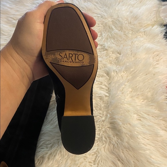 Franco Sarto Black Over the Knee Suede Boots size 7.5 BNWOT see all photos - Picture 5 of 16